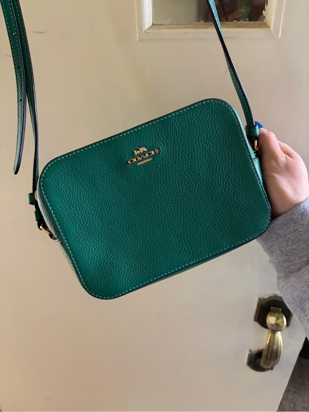 Coach bright jade camera bag